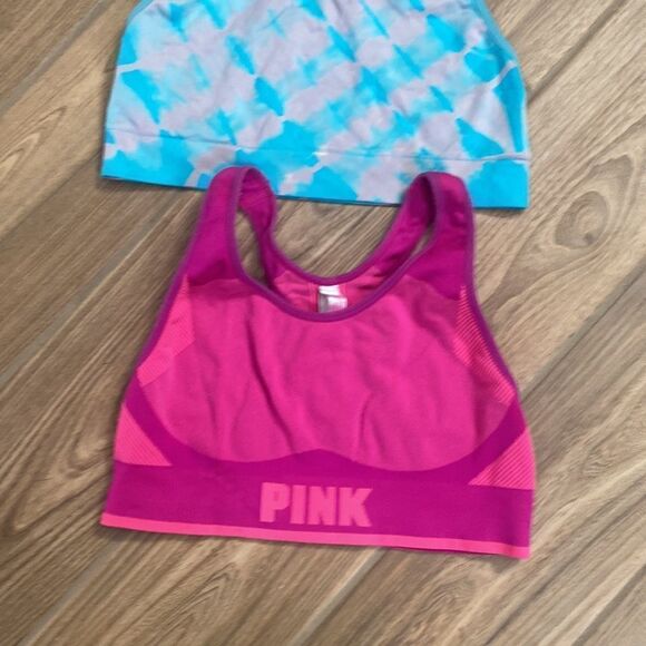 2- PINK sports bras- both size Medium - Picture 2 of 8